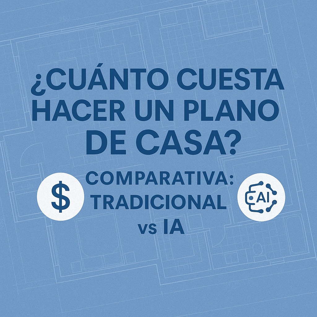 ¿Cuánto Cuesta Hacer un Plano de Casa? Comparativa Tradicional vs.&nbsp;IA