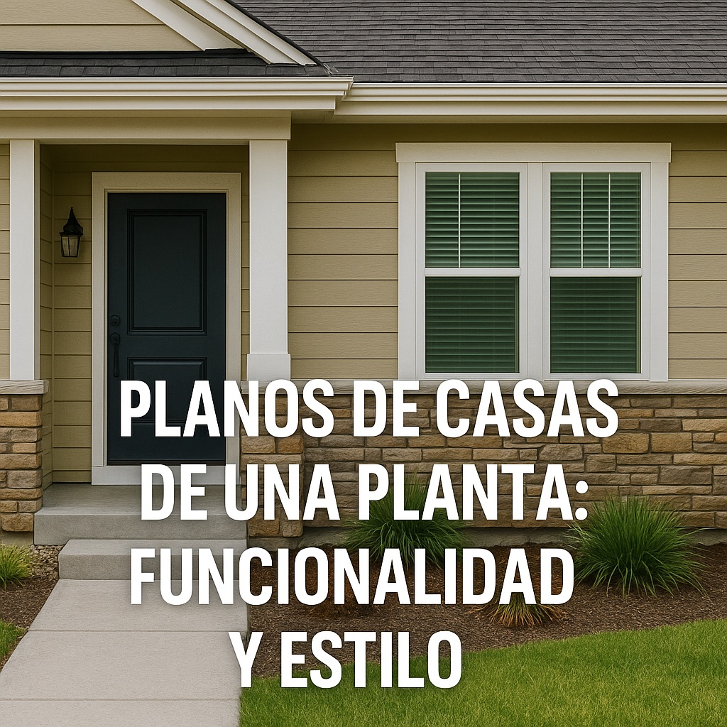 Planos de Casas de Una Planta: Funcionalidad y&nbsp;Estilo