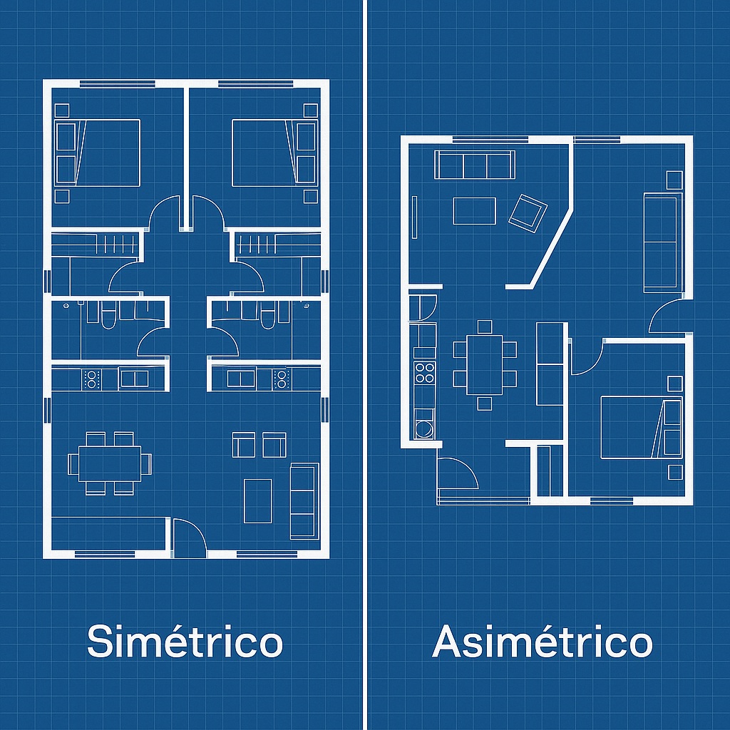 Planos Simétricos vs. Asimétricos: Estética y&nbsp;Funcionalidad